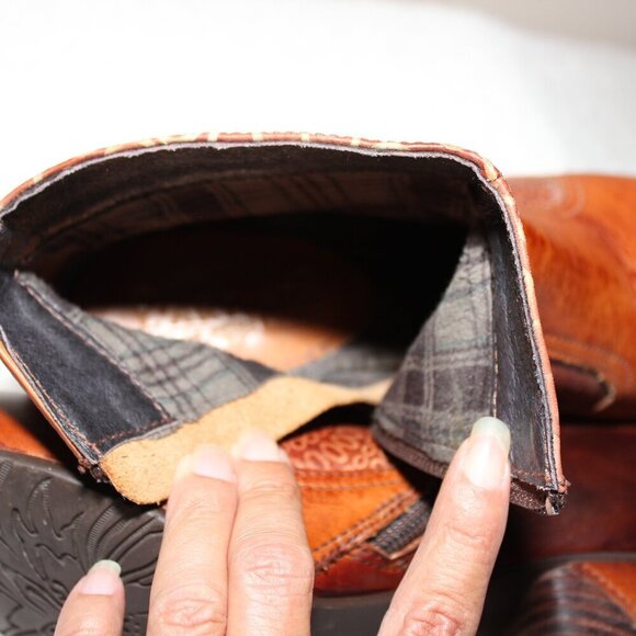 L'Artiste Women's Parfum Boot Block Heel Artsy Boho Brown Leather Size EU36 US 6 - Picture 6 of 8